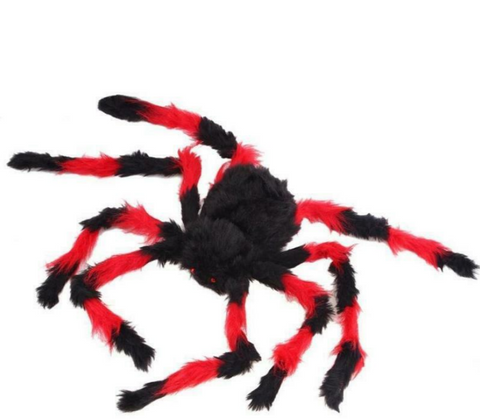 Hairy Spider - Red/Blk - Giant