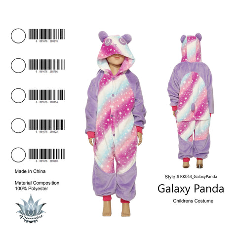 Onesie Galaxy Panda-Child Costume