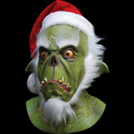 Grinch Santa Mask-Adult