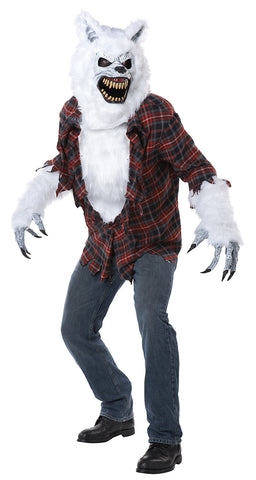 White Lycan Ani-Motion Costume-Adult