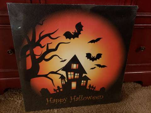 Light Up Canvas Picture-Halloween Decor
