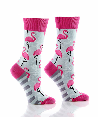 Silly Socks Pink Flamingo-Womens