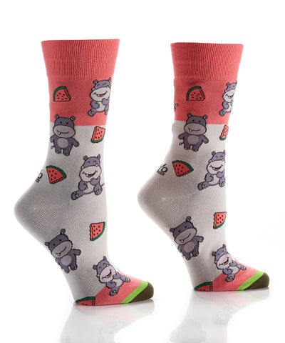 Silly Socks Happy Hippo-Womens