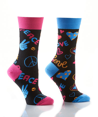 Silly Socks Peace & Love-Womens