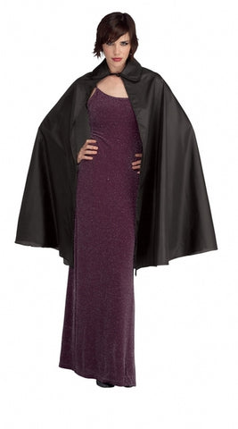 Cape-Black Taffeta Costume Accessory