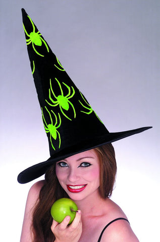 Velvet Witch Hat-Green
