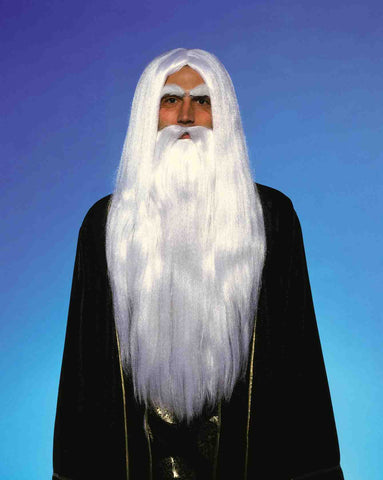 Wizard Wig & White Beard-Adult