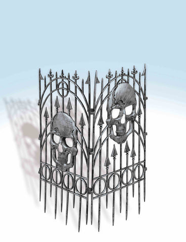 Silver Skull Fence