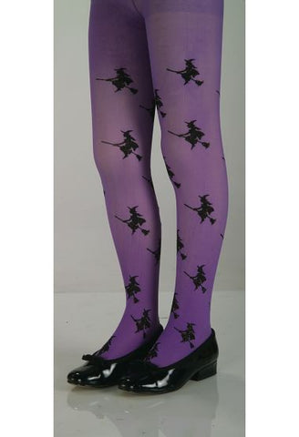 Witch Tights in Purple-Child