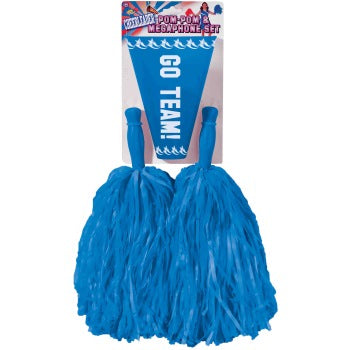 Cheer Pom-Pom & Megaphone-Blue