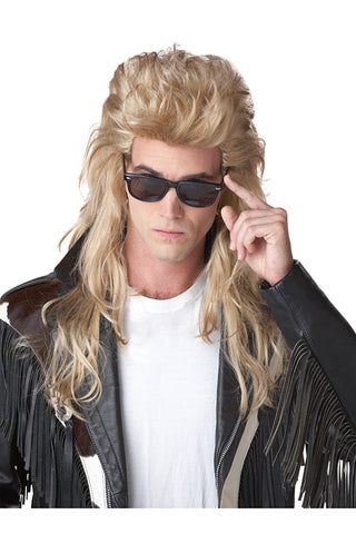 1980's Mullet Wig-Blonde