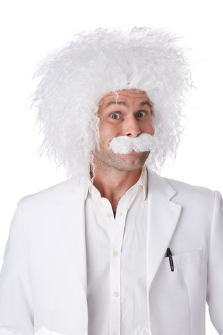 E=MC2 Wig and Mustache