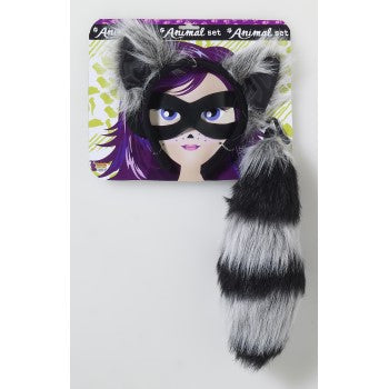 Racoon Headband & Tail-Child