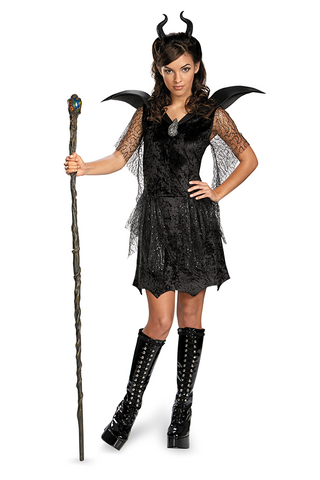 Maleficent Gown-Teen - ExperienceCostumes.com