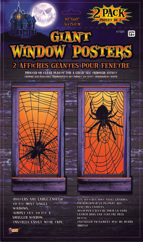 Window Poster-Spider Web