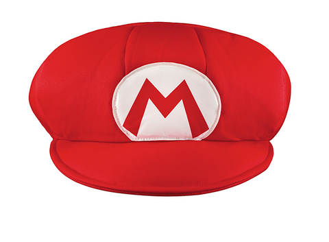 Super Mario Brothers Mario Hat-Adult Costume Accessory - ExperienceCostumes.com