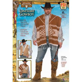 Western Lonesome Cowboy-Adult Plus Costume