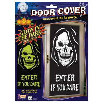 Door Cover-Glow in Dark Skull