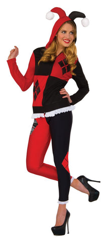 Harley Quinn Hoodie-Adult Costume