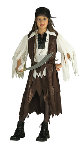 Caribbean Pirate Queen-Child Costume