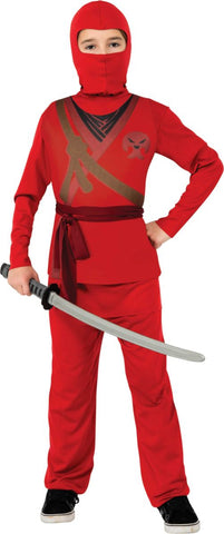 Red Ninja-Child Costume
