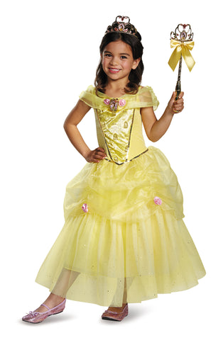 Beauty and the Beast Belle Deluxe-Child Costume - ExperienceCostumes.com