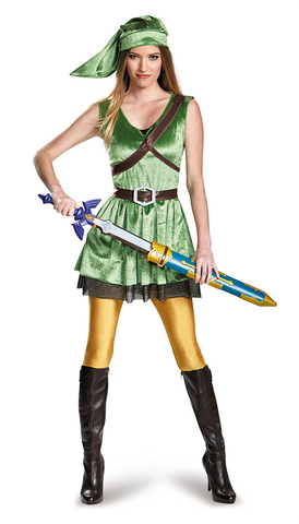 Legend of Zelda Link Female-Adult Costume - ExperienceCostumes.com