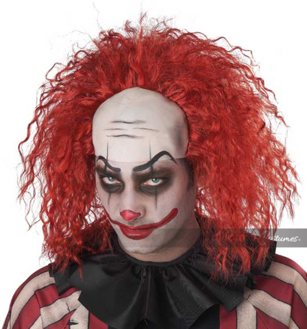 Clown Pattern Baldness Wig-Adult