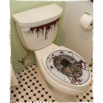 Toilet Seat Cling-Bloody Spiders