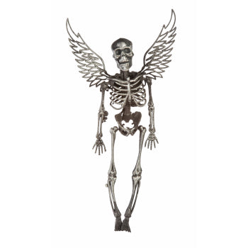 Winged Skeleton in Silver