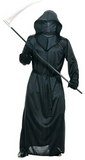 Black Mesh Face Robe-Adult