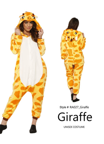 Onesie Giraffe-Adult Costume