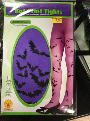 Bat Tights in Purple-Child