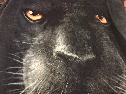 T-Shirt Black Panther Face-Adult