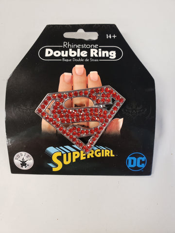 Superhero Jewelry-Supergirl Double Ring