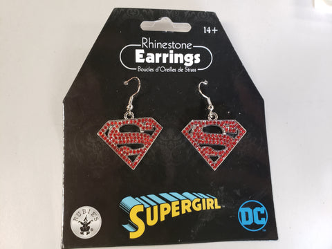Superhero Jewelry-Supergirl Earrings